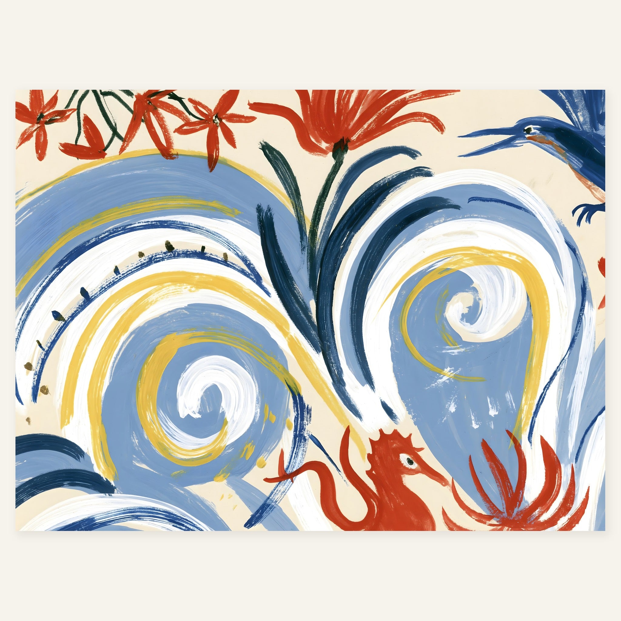 Lemon Lilt — art print by paintmoon