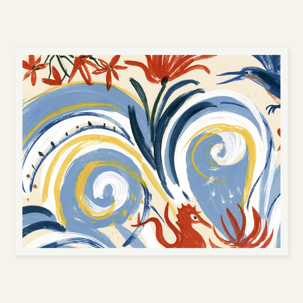 Lemon Lilt — White frame