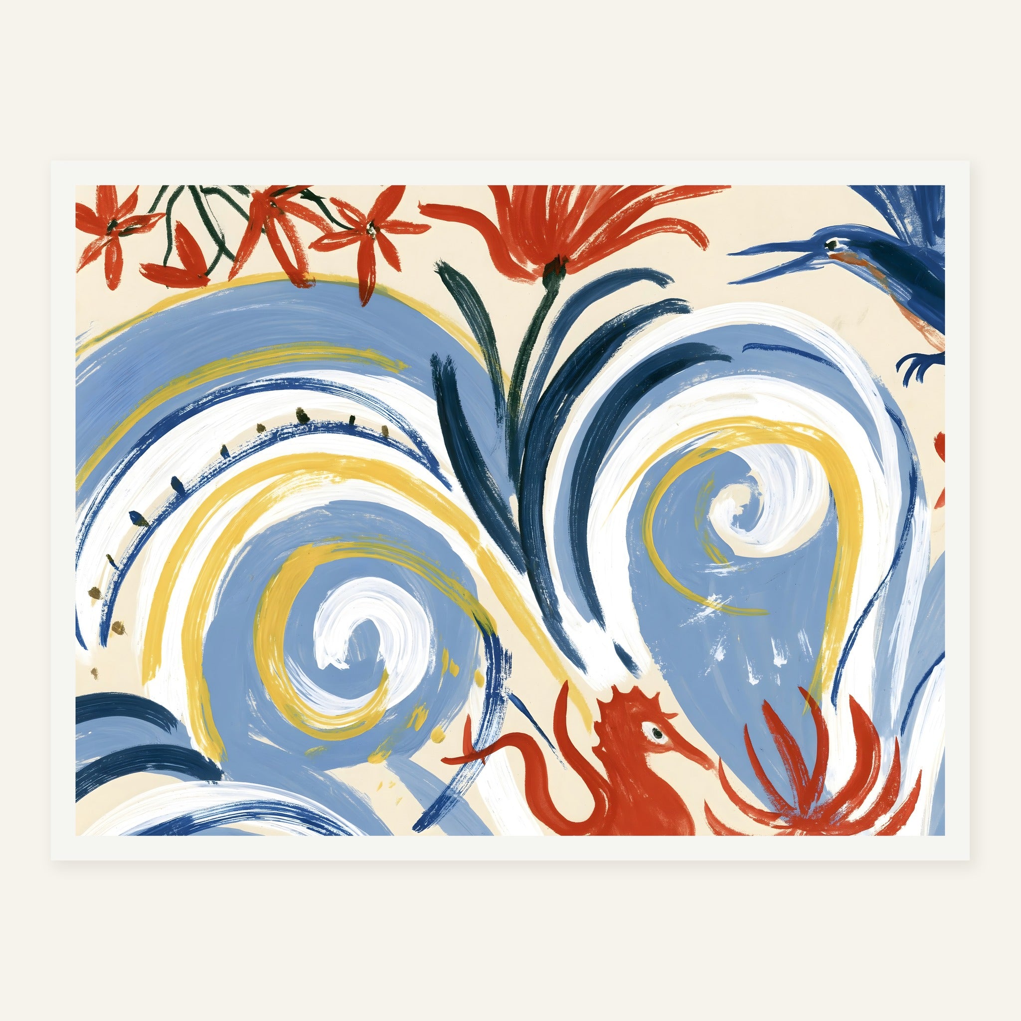 Lemon Lilt — White frame