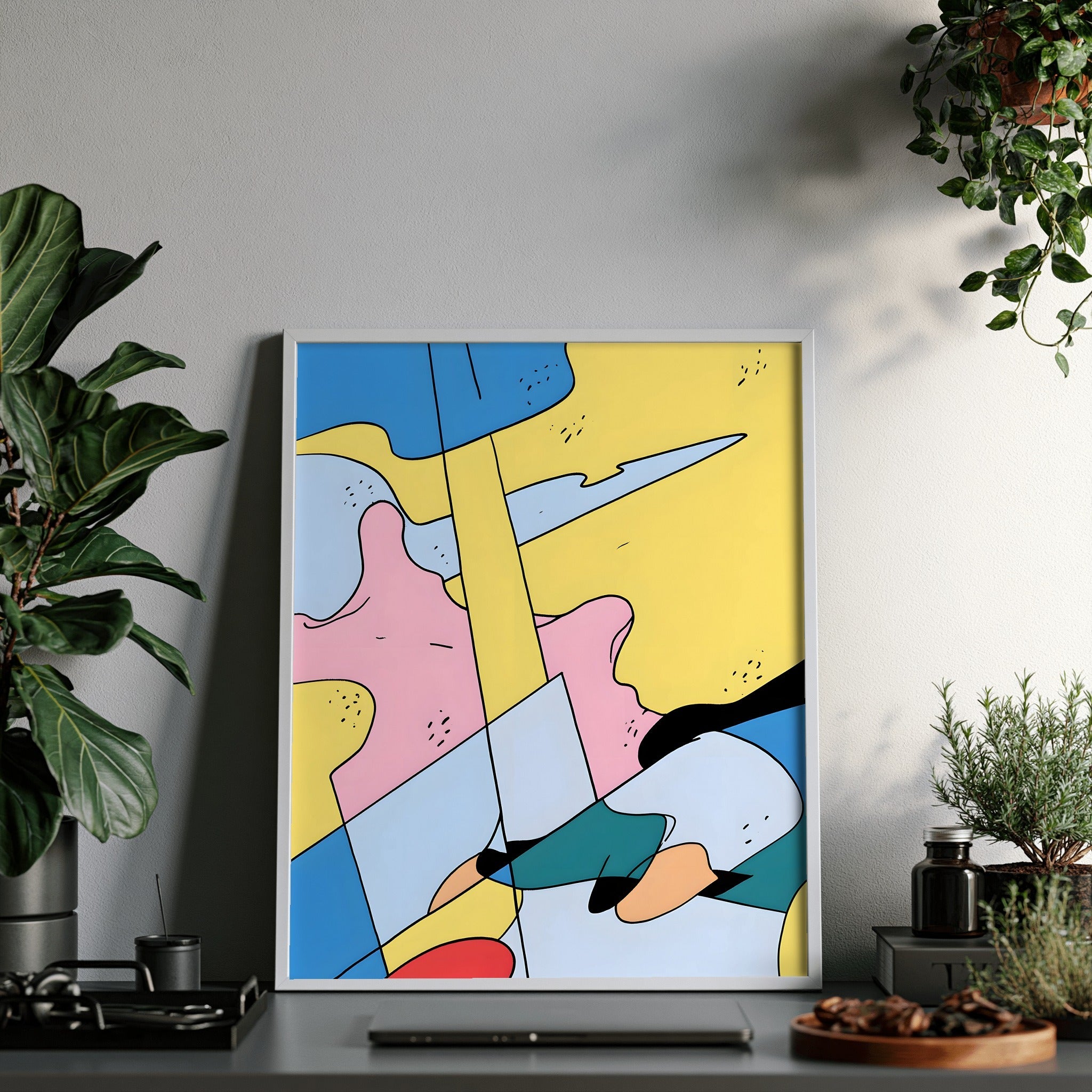 Blue Veil Beat — art print by paintmoon