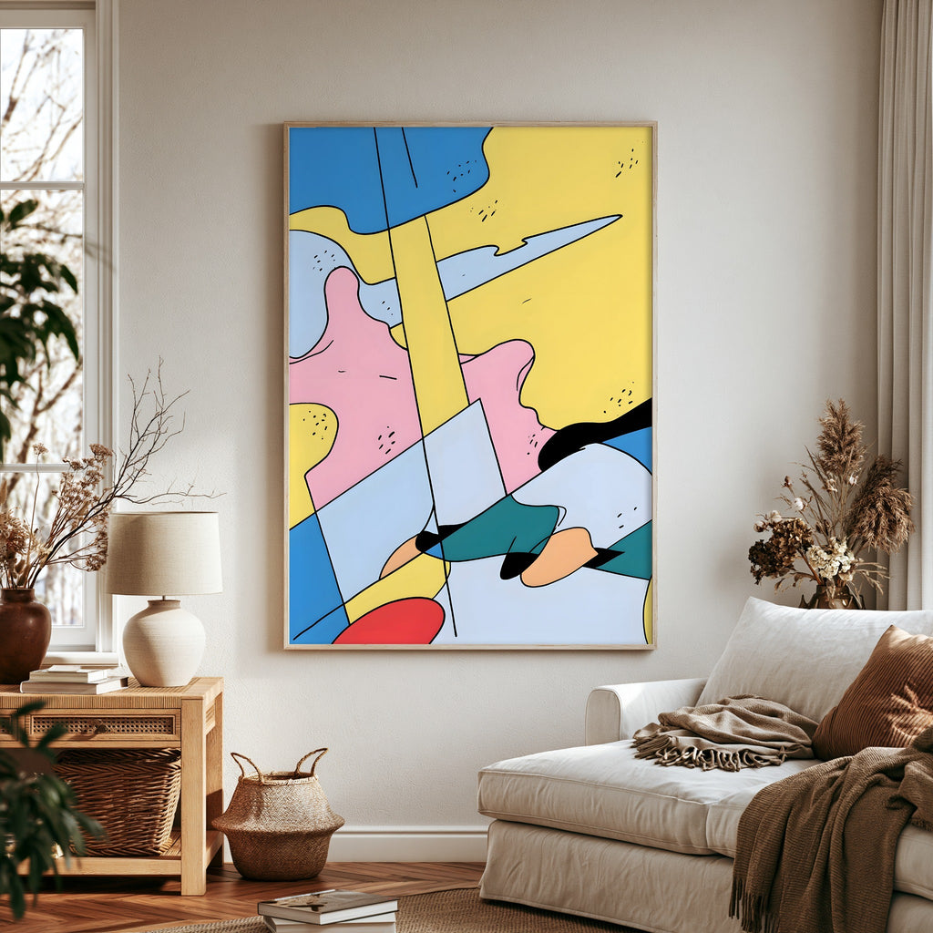 Blue Veil Beat — art print by paintmoon