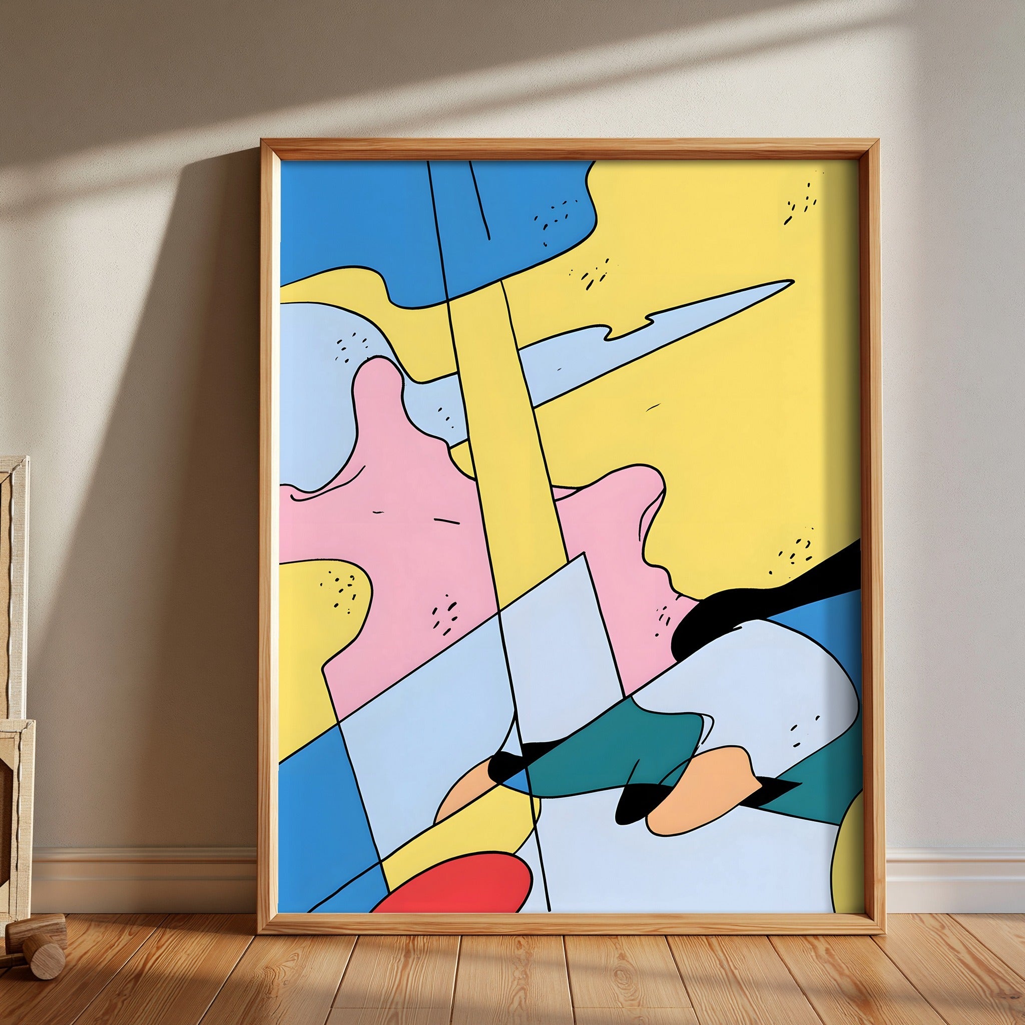 Blue Veil Beat — art print by paintmoon