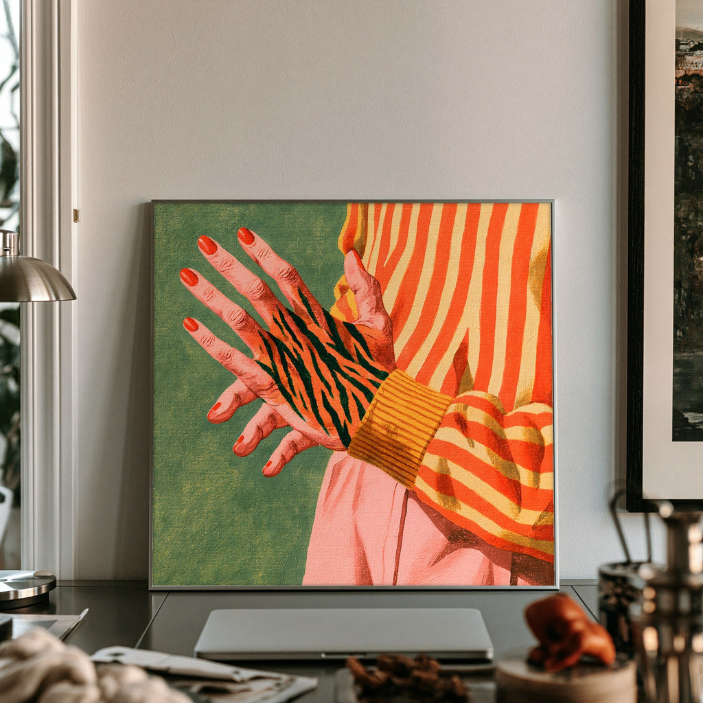 Sunstripe Hold — art print by paintmoon