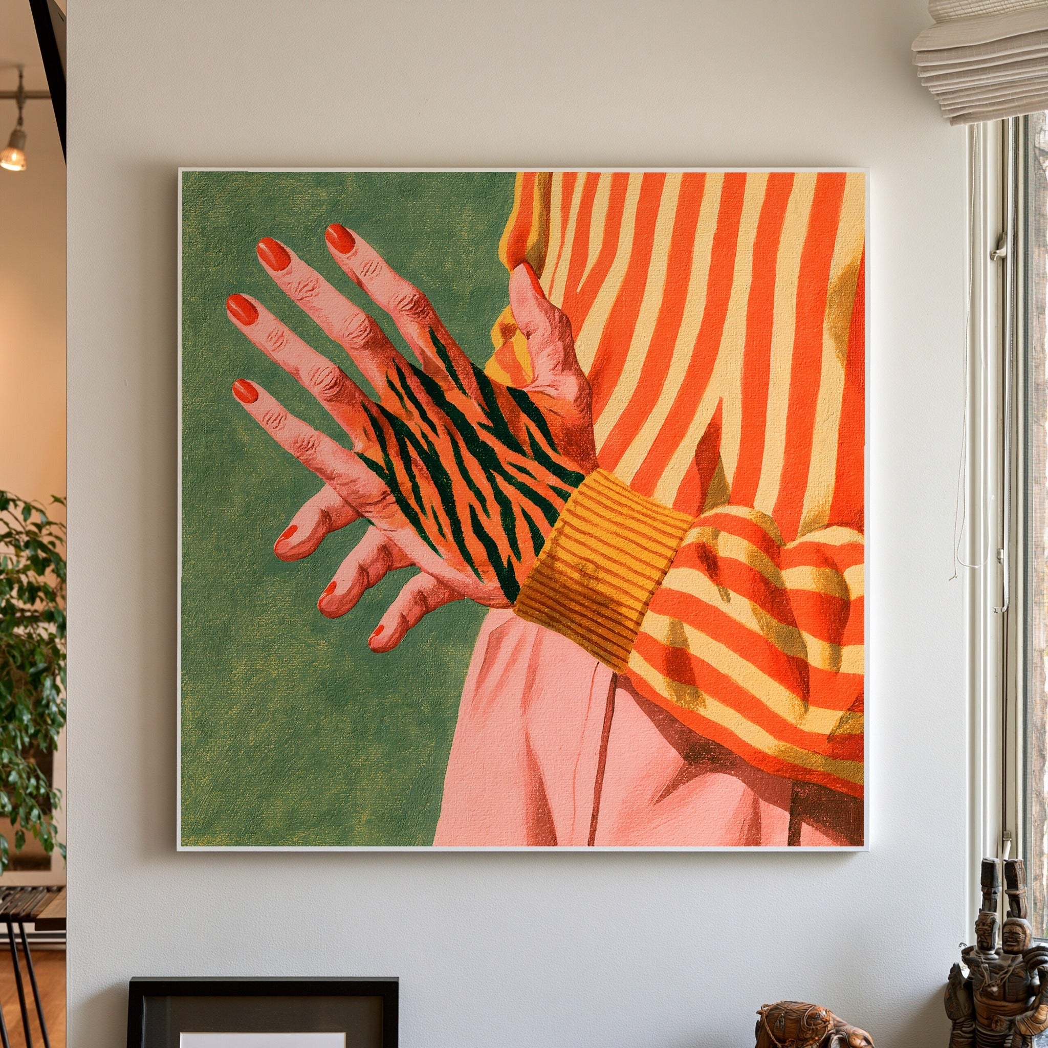 Sunstripe Hold — art print by paintmoon