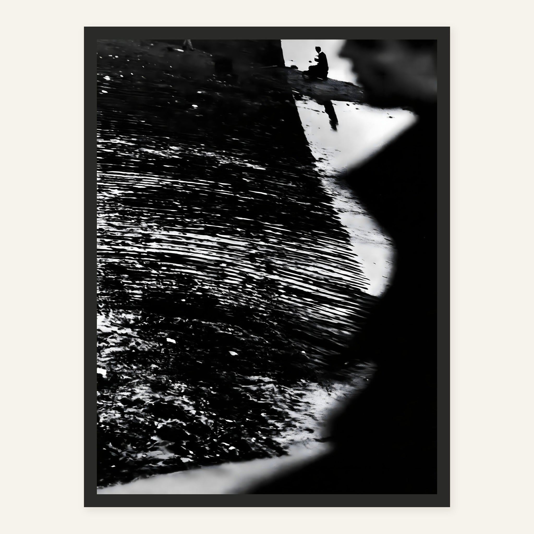 Hushed Footfall — Black frame