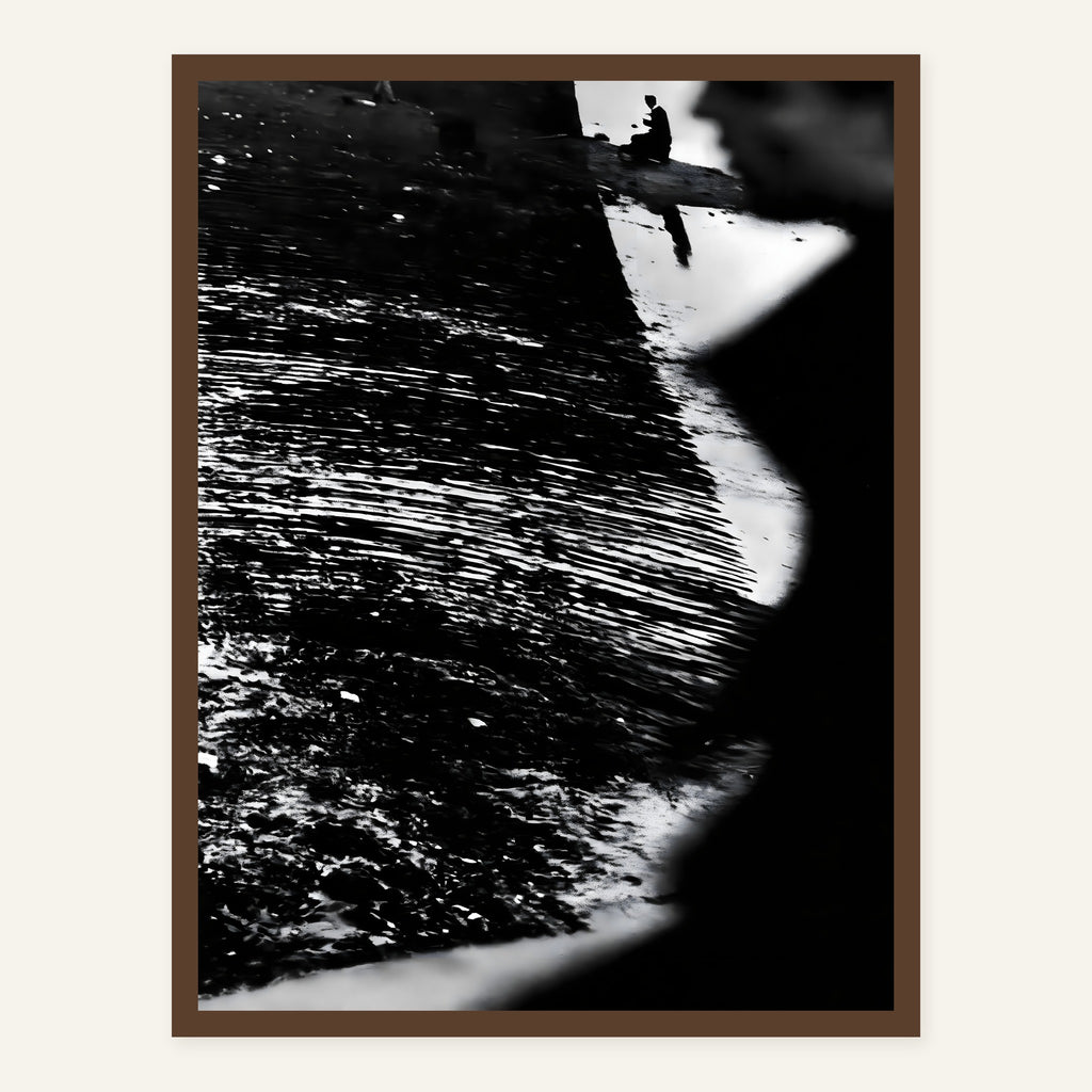 Hushed Footfall — Dark wood frame