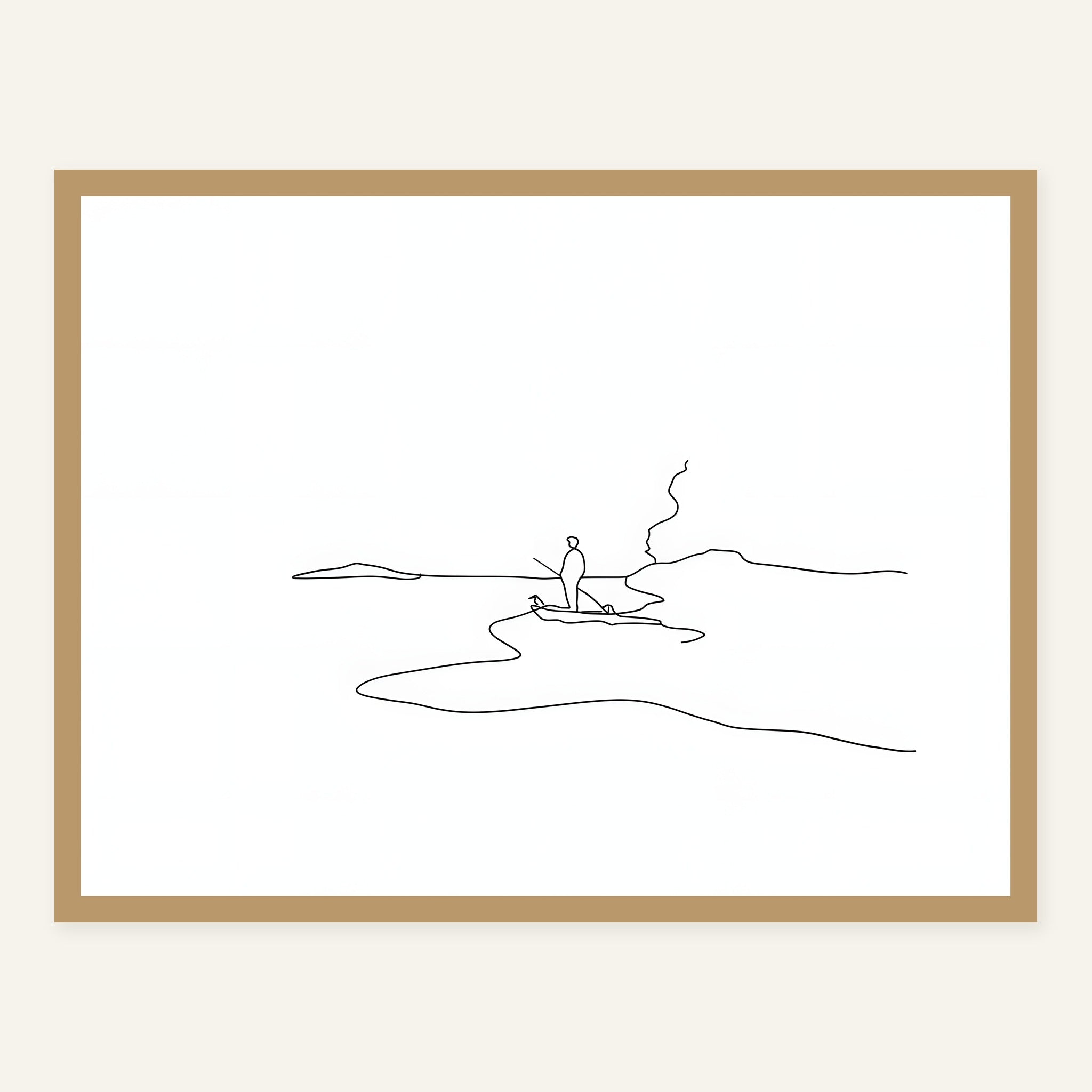 Faint Drift — Wood frame