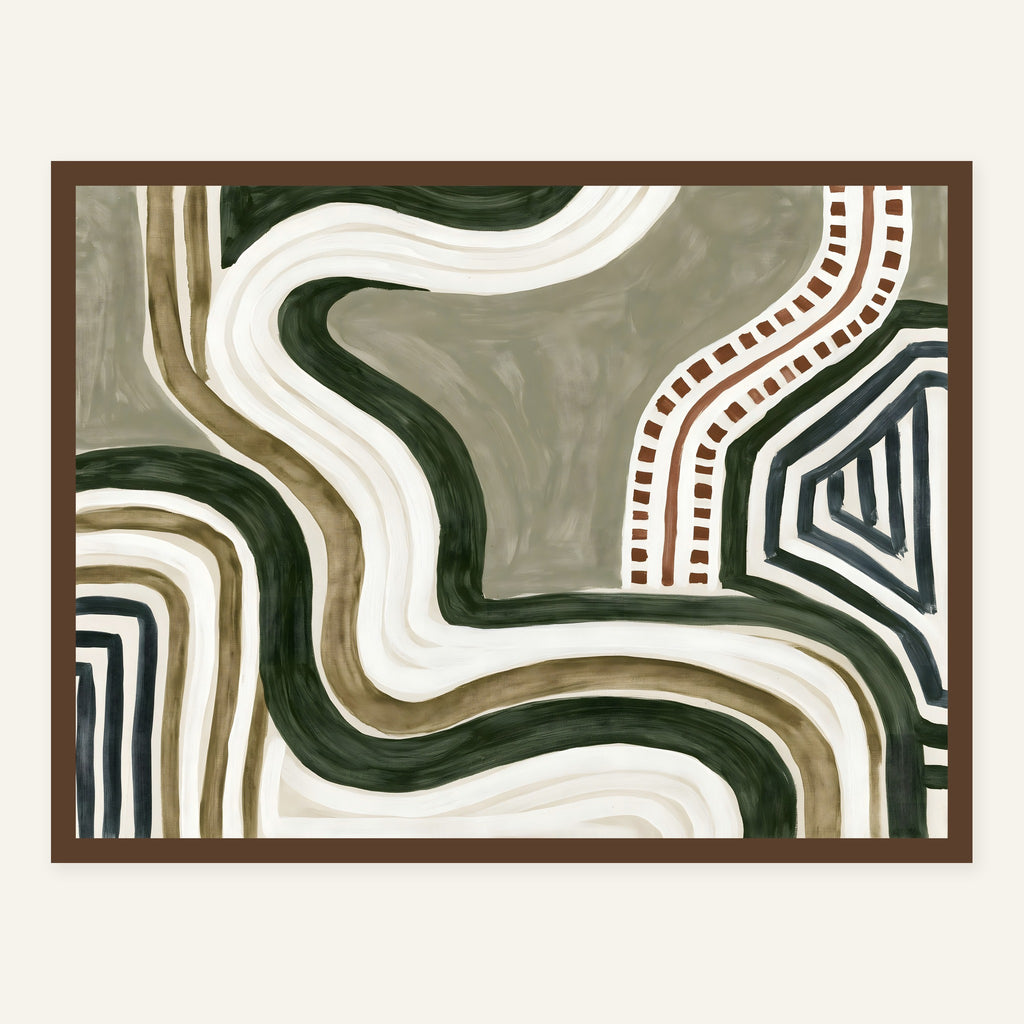Late Waypoint — Dark wood frame