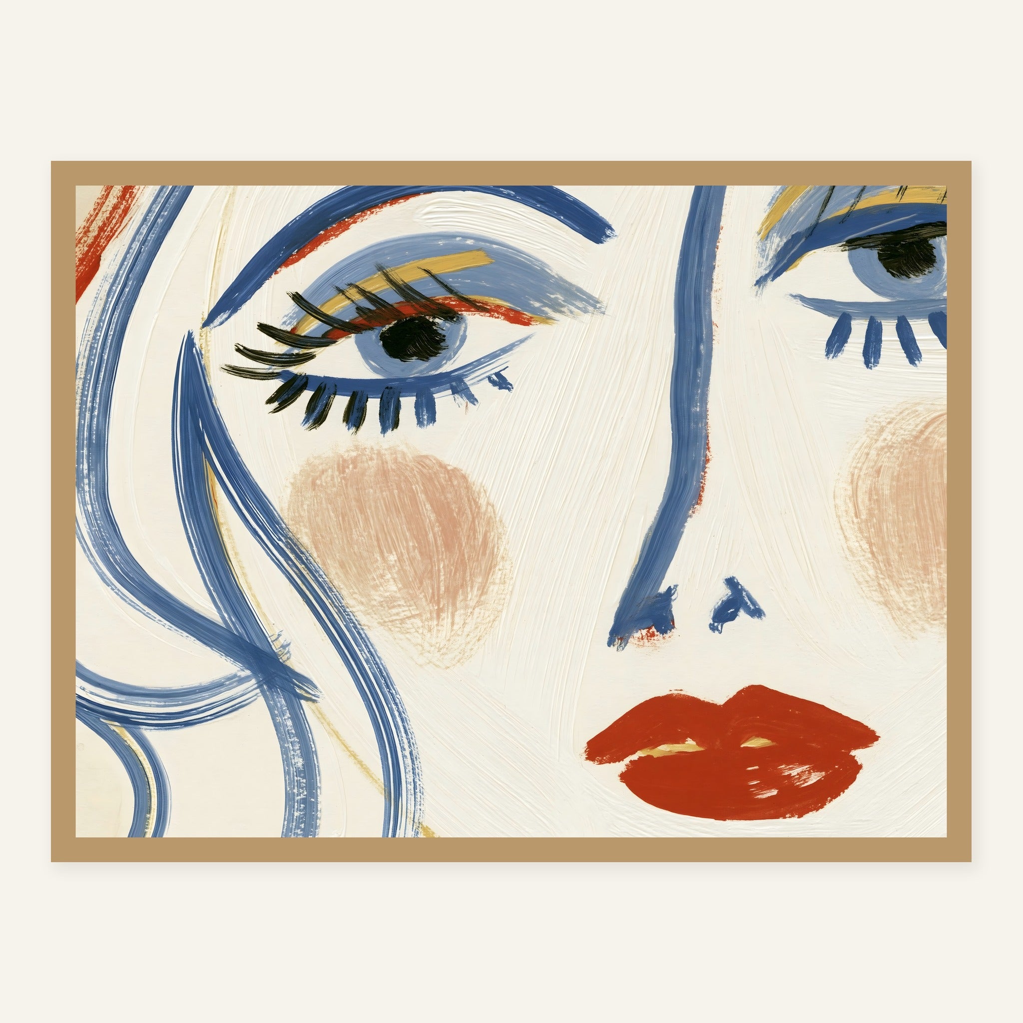 Afterimage Bloom — Wood frame