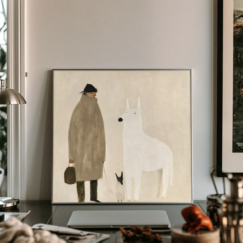 Quiet Visitor — art print by paintmoon