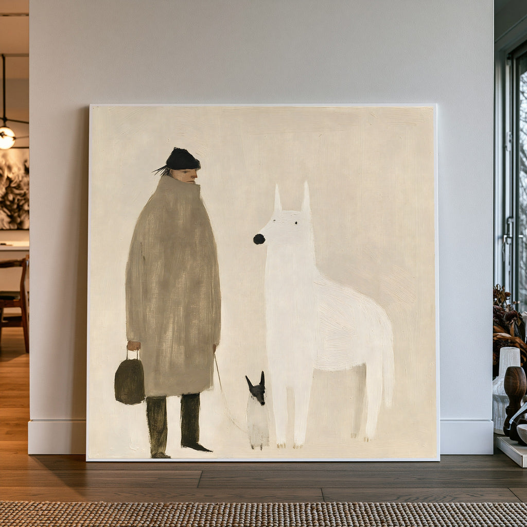 Quiet Visitor — art print by paintmoon