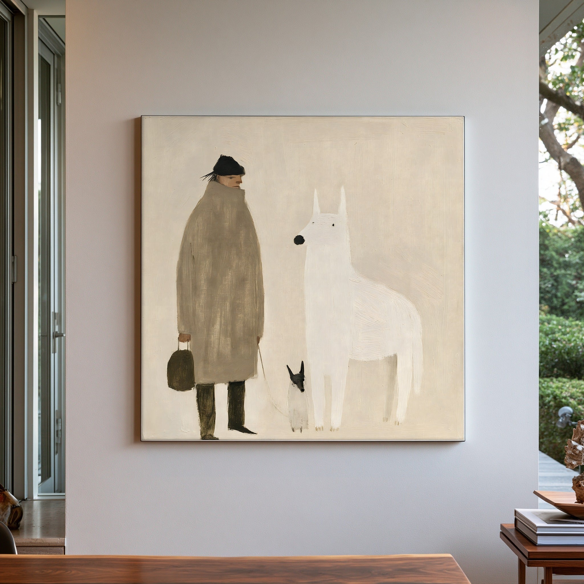 Quiet Visitor — art print by paintmoon