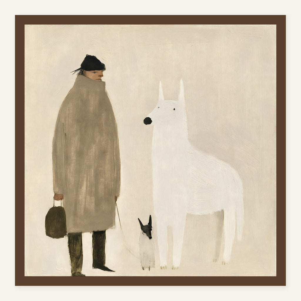 Quiet Visitor — Dark wood frame