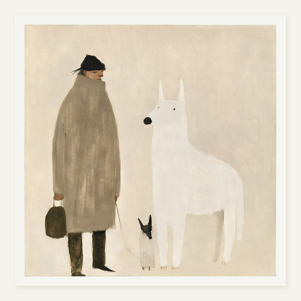 Quiet Visitor — White frame