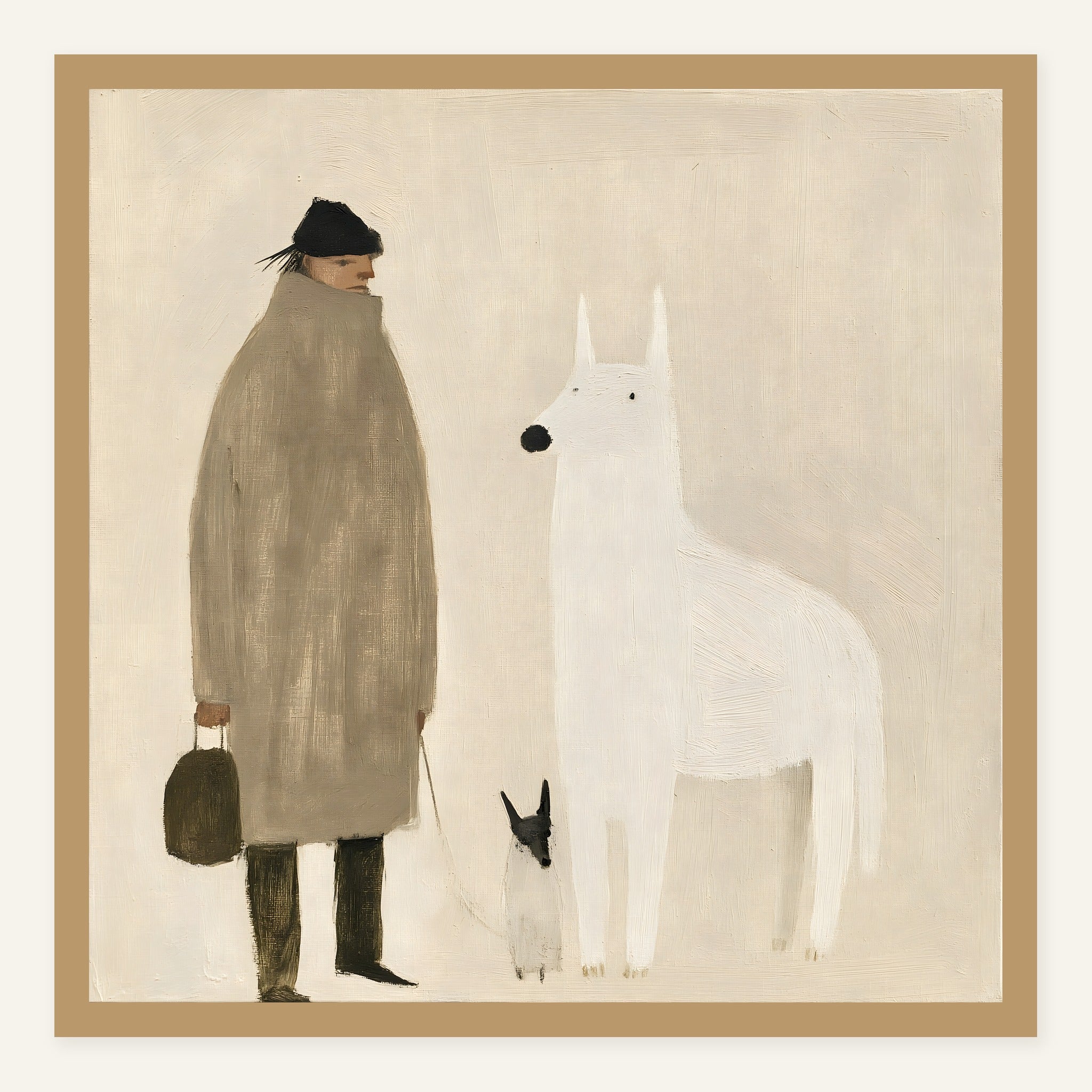 Quiet Visitor — Wood frame
