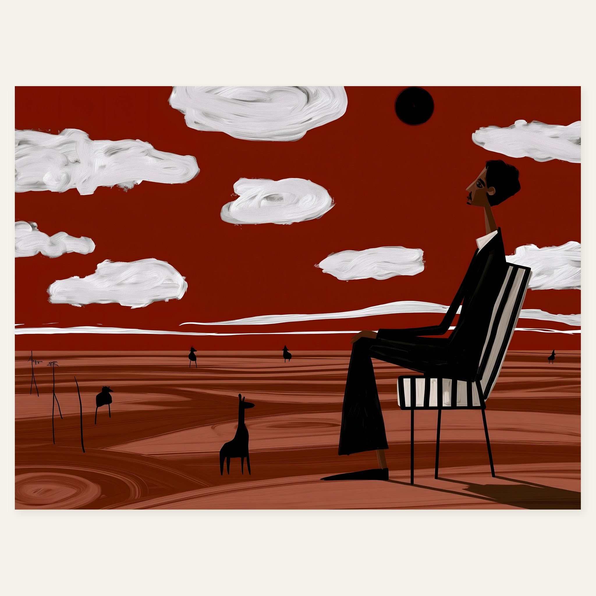 Nowhere Hushline — art print by paintmoon