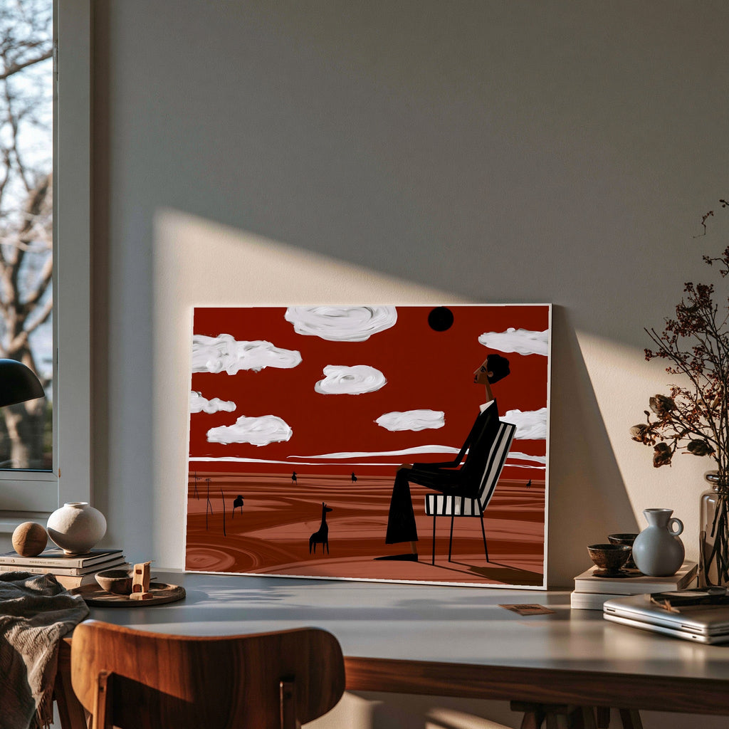Nowhere Hushline — art print by paintmoon