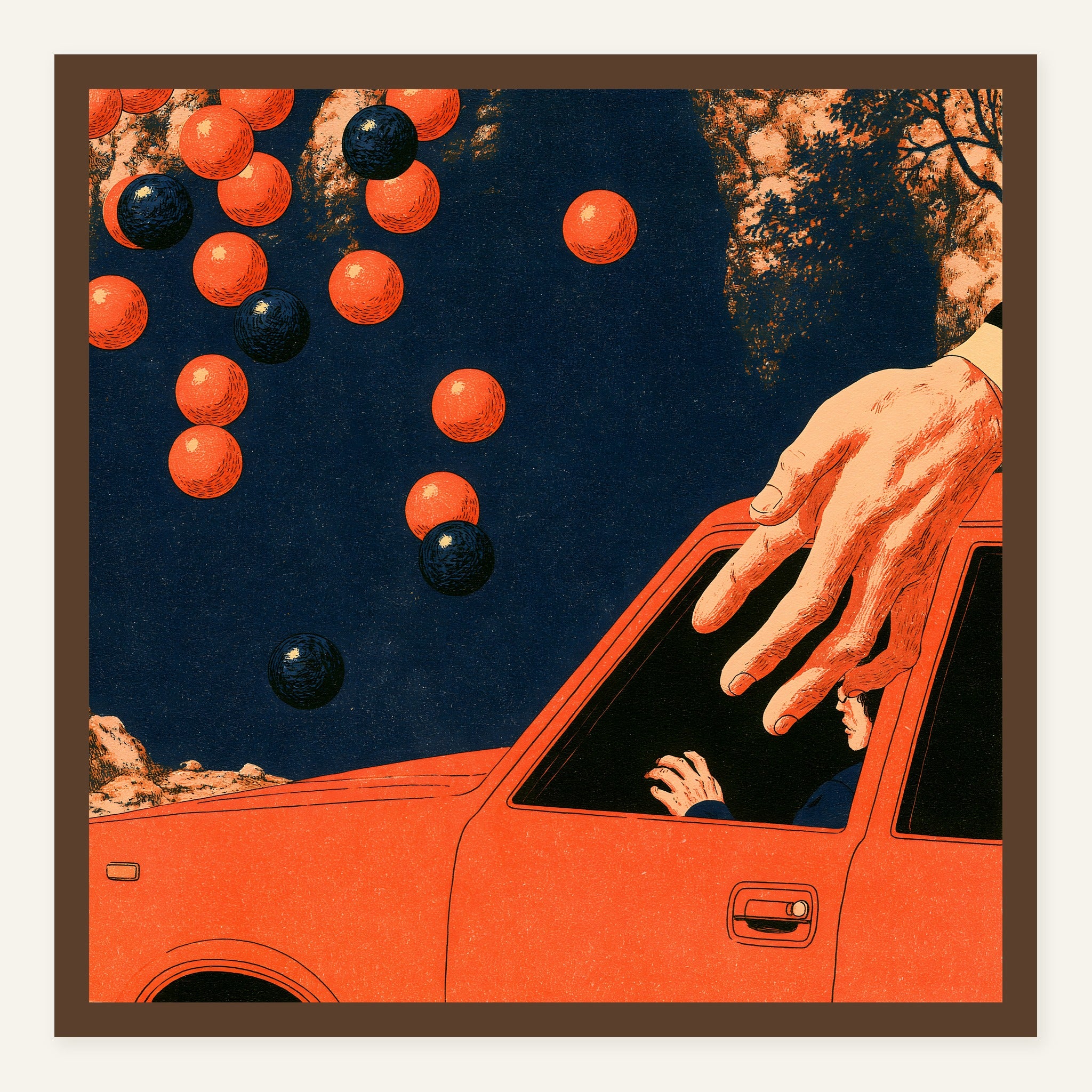 Sunlight Exit — Dark wood frame