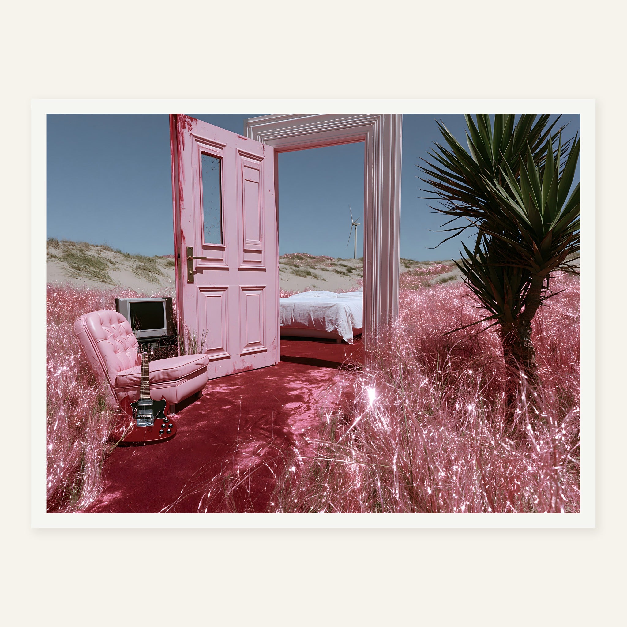 Pink Threshold — White frame