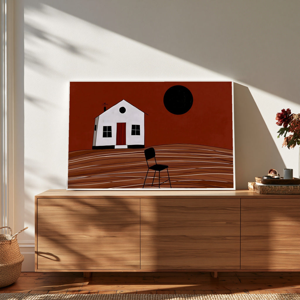 Rust Lattice — art print by paintmoon