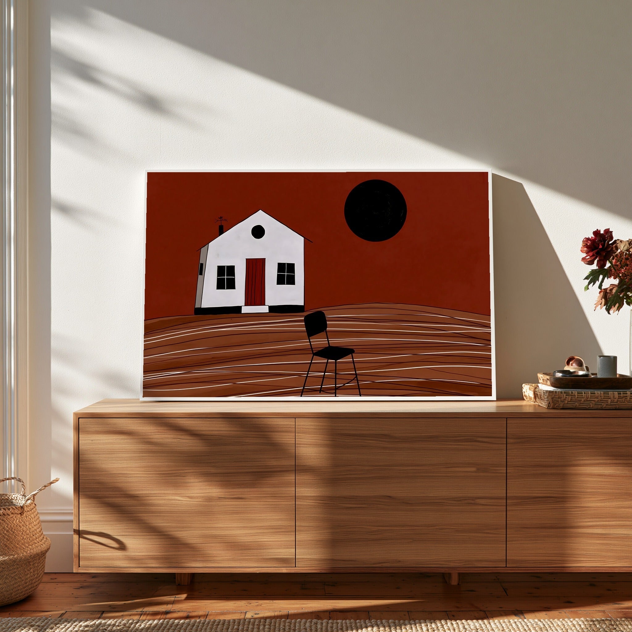 Rust Lattice — art print by paintmoon