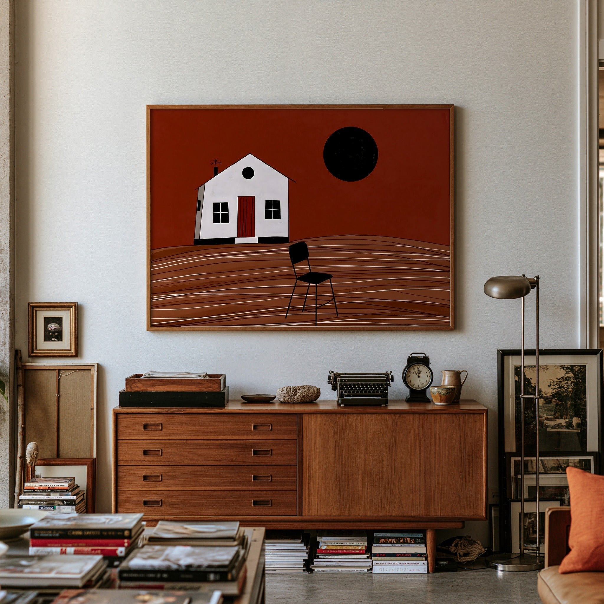 Rust Lattice — art print by paintmoon
