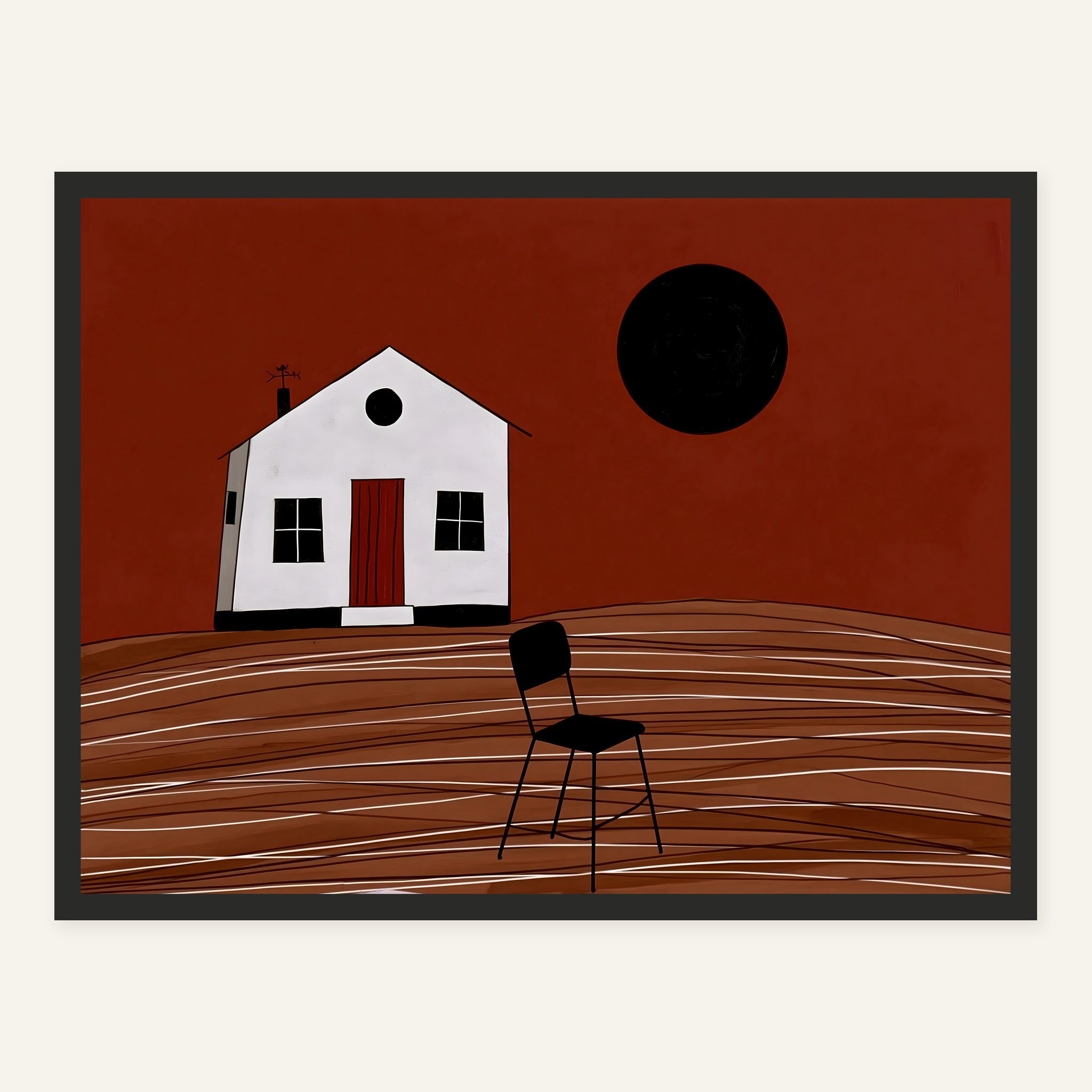 Rust Lattice — Black frame
