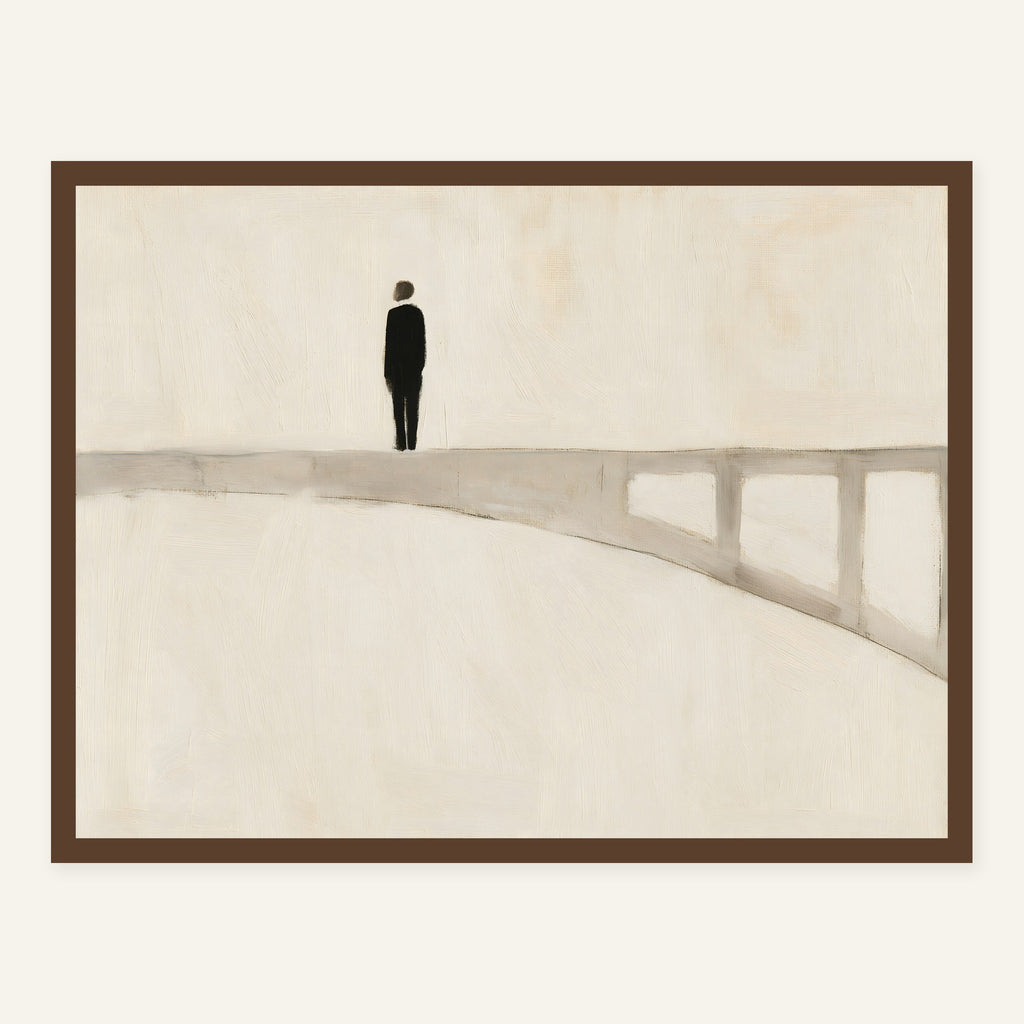 Quiet Span — Dark wood frame