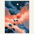 Violet Hush — art print by paintmoon