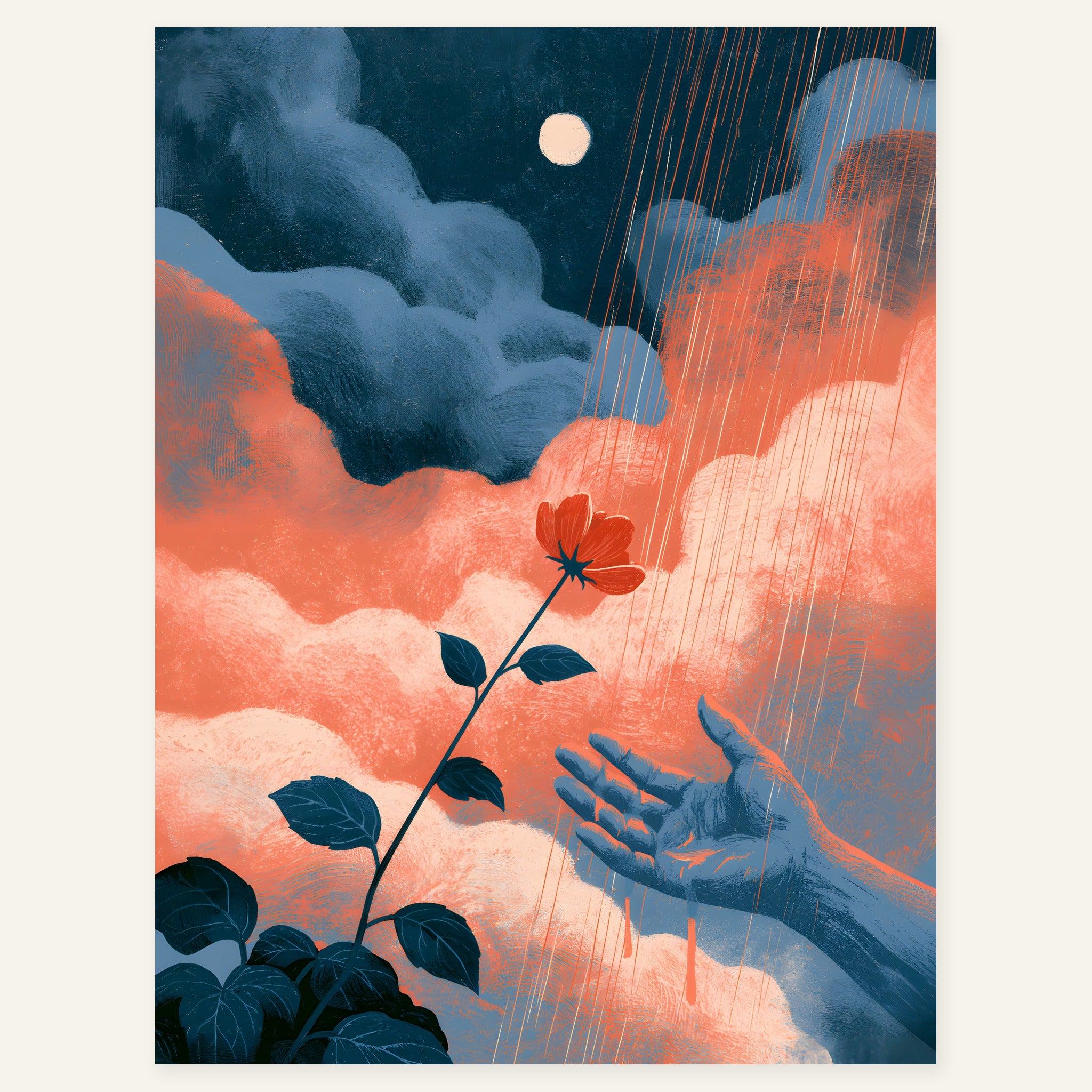 Violet Hush — art print by paintmoon
