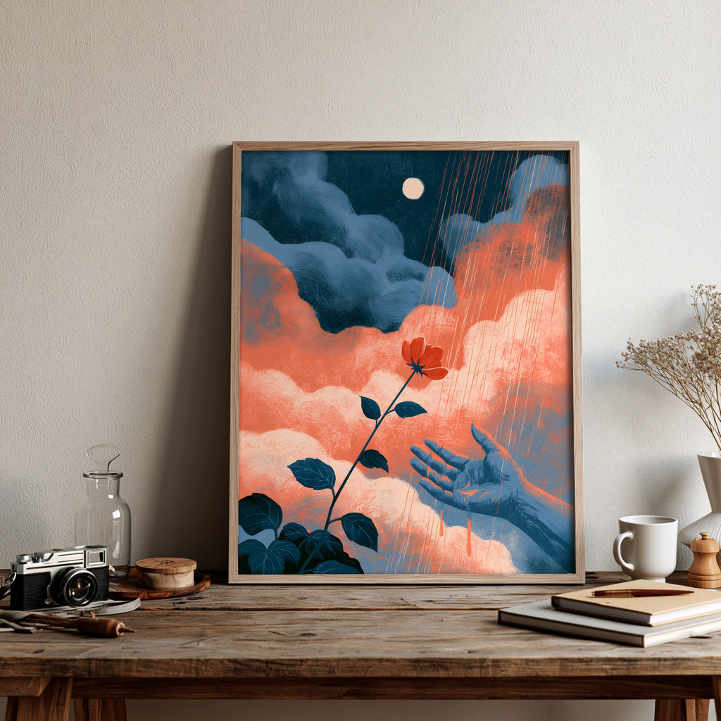 Violet Hush — art print by paintmoon
