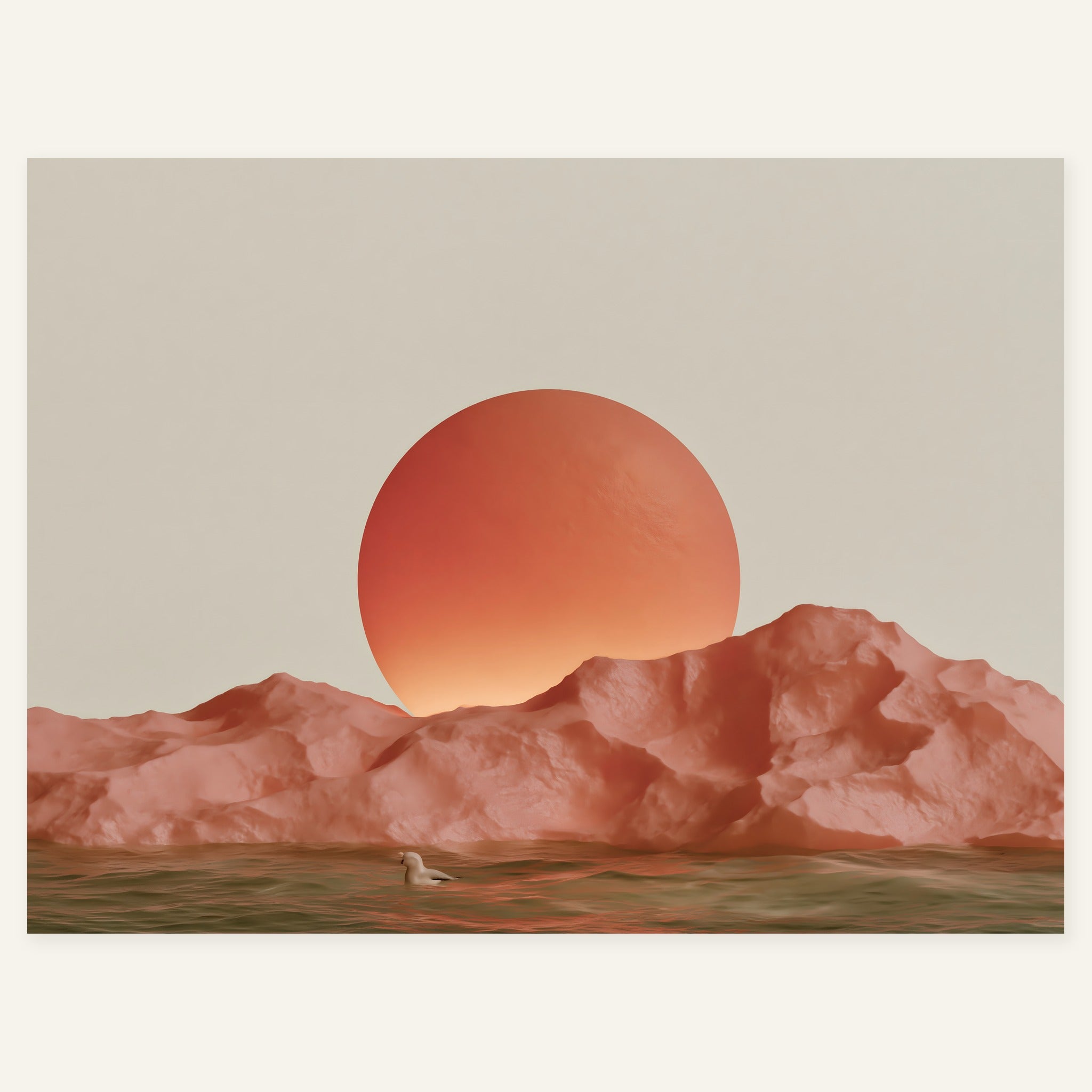 Warmward Drift — art print by paintmoon