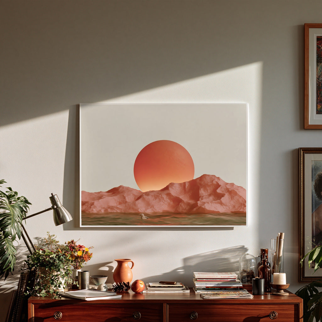 Warmward Drift — art print by paintmoon