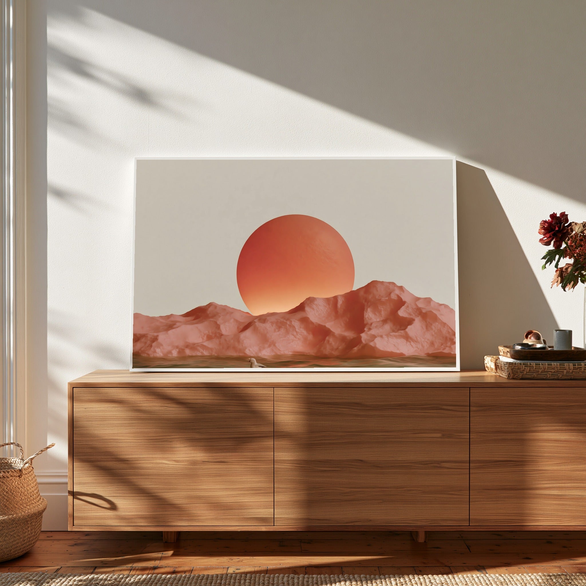Warmward Drift — art print by paintmoon