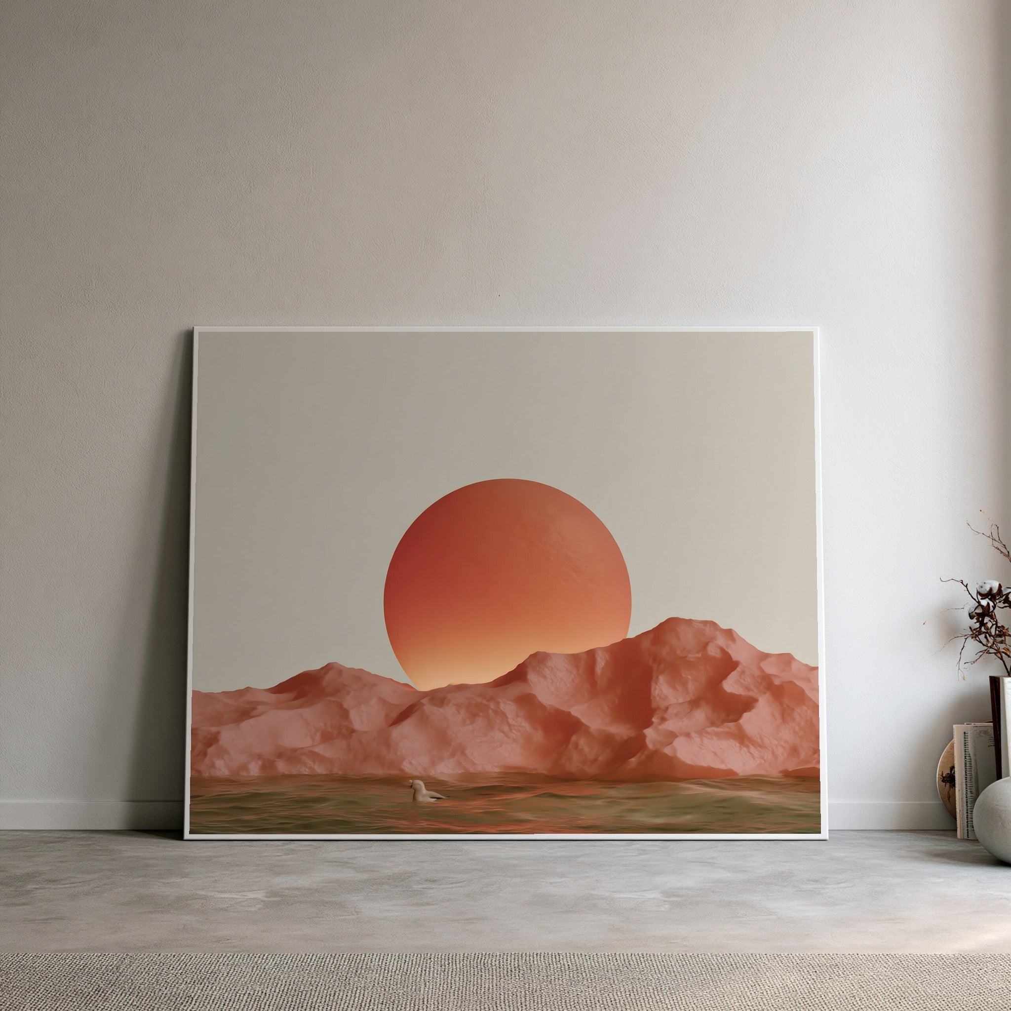 Warmward Drift — art print by paintmoon
