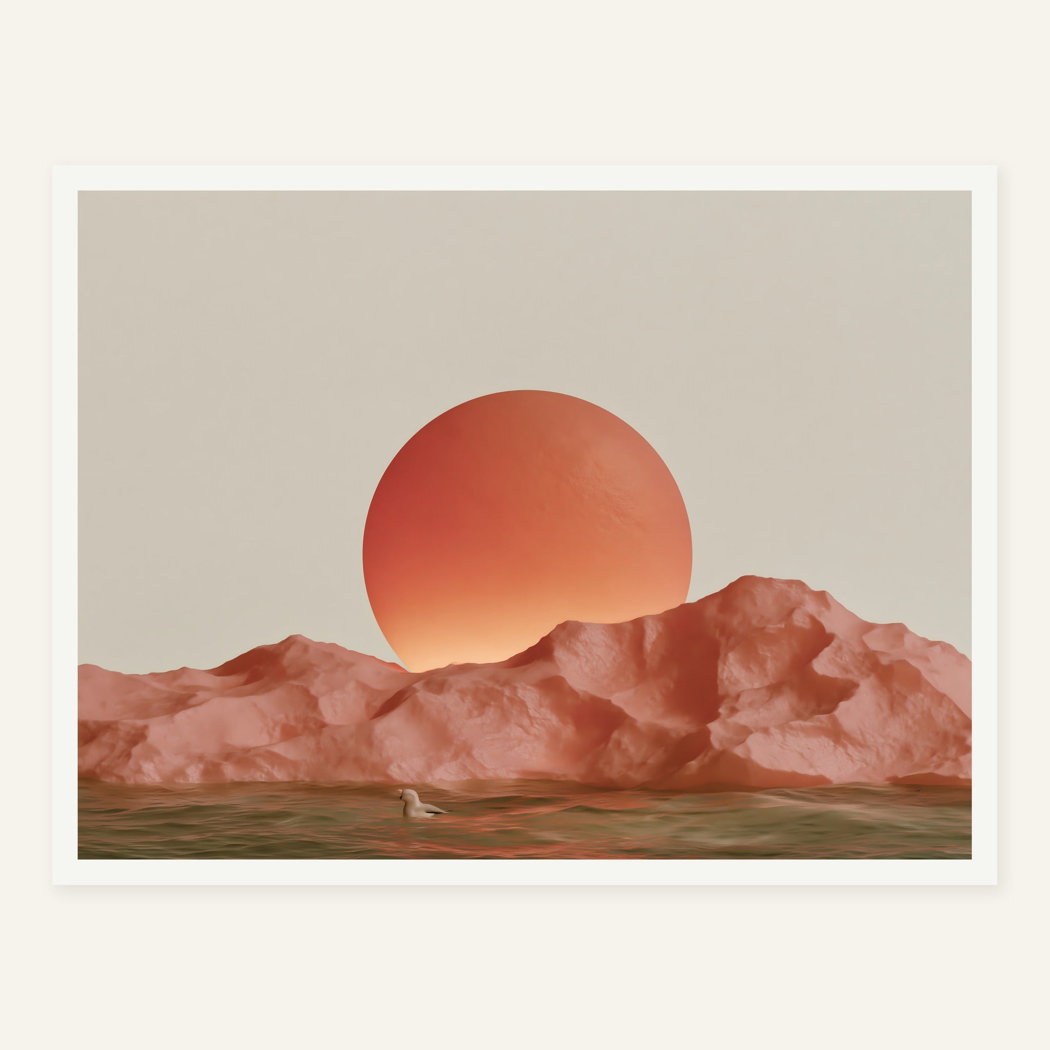 Warmward Drift — White frame