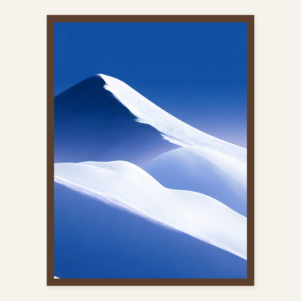 Blue Hush — Dark wood frame