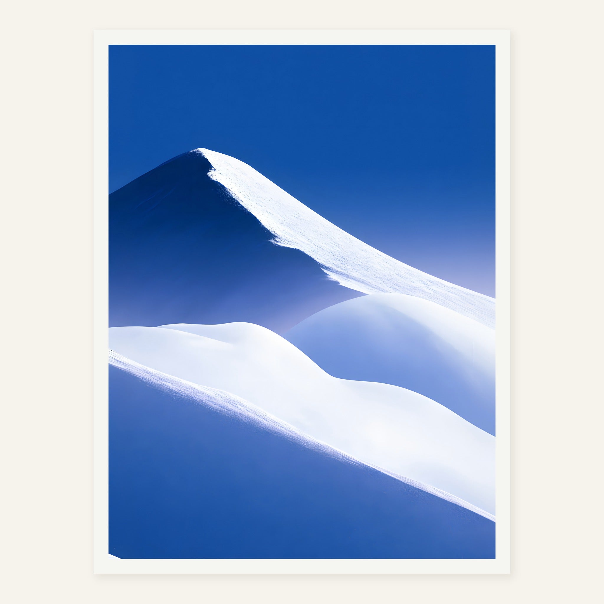 Blue Hush — White frame