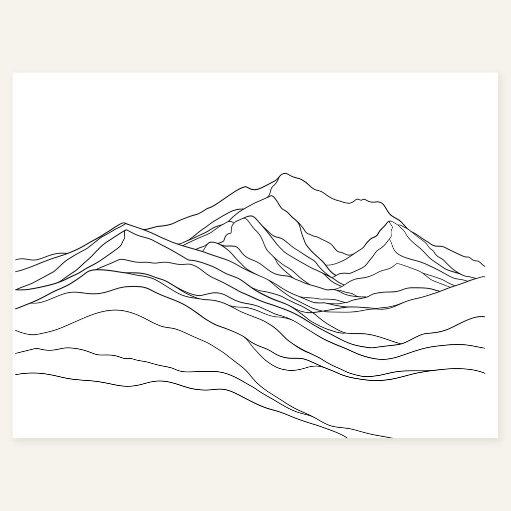 Quiet Ridge — art print by paintmoon