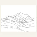 Quiet Ridge — art print by paintmoon