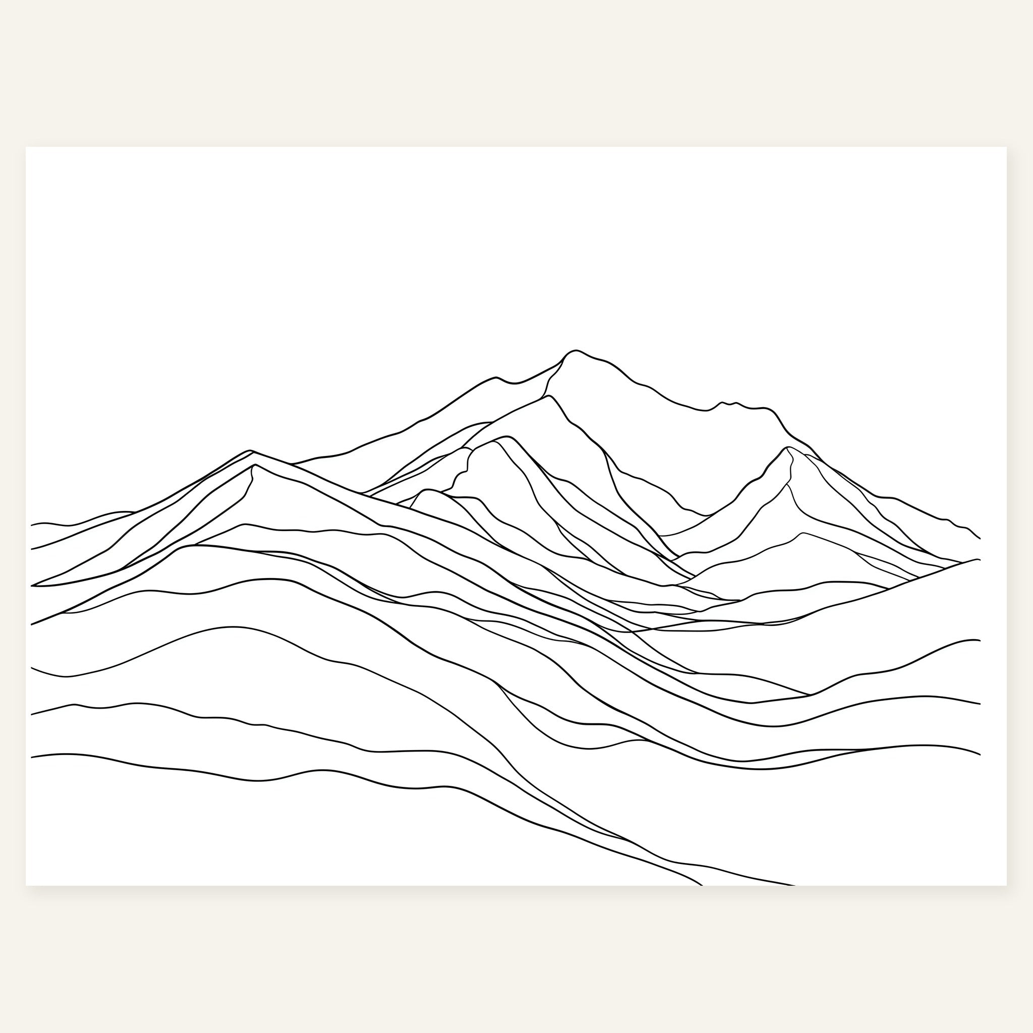 Quiet Ridge — art print by paintmoon
