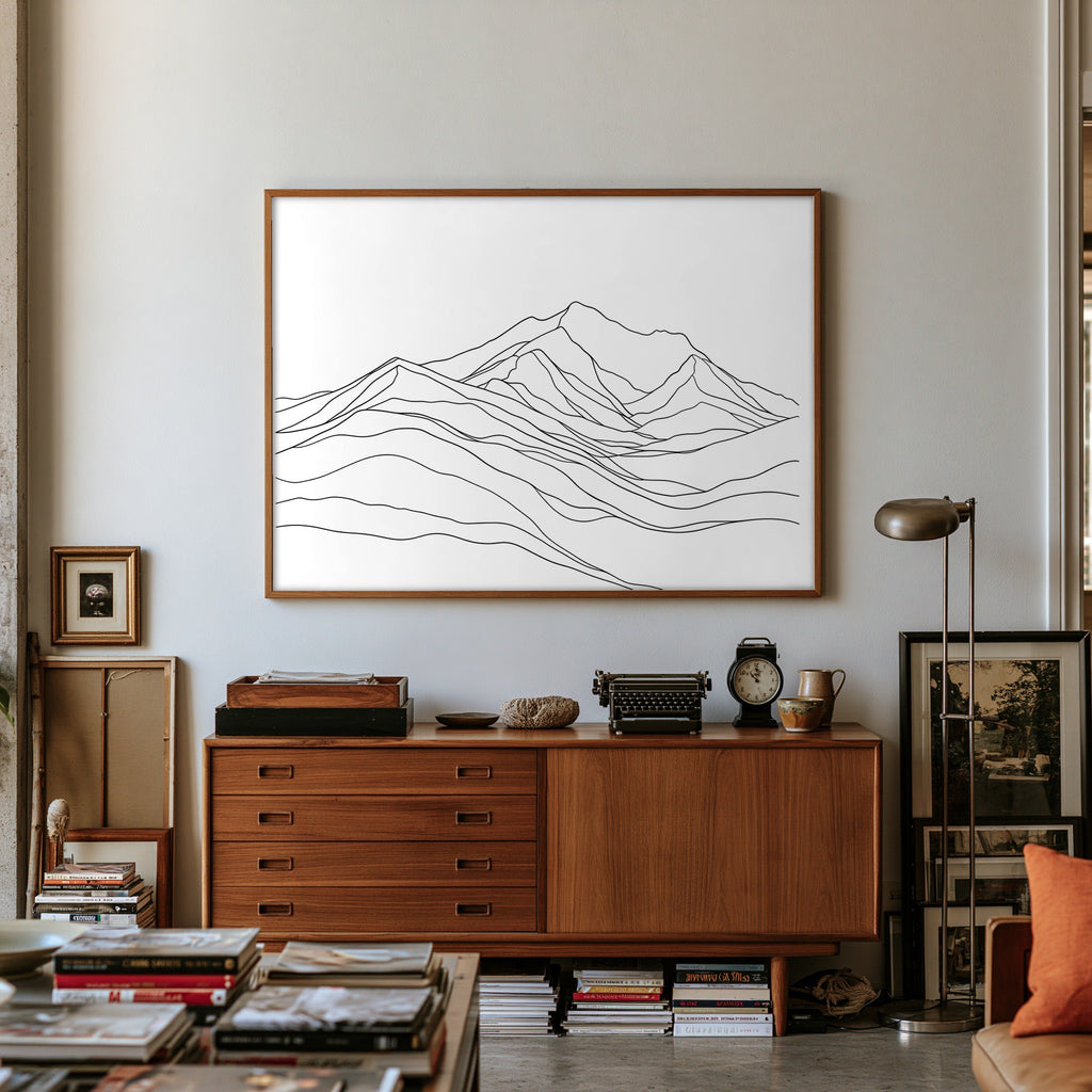 Quiet Ridge — art print by paintmoon