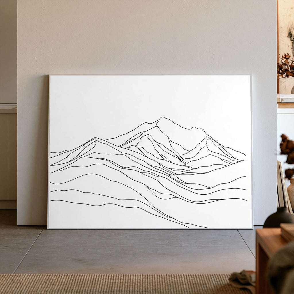 Quiet Ridge — art print by paintmoon