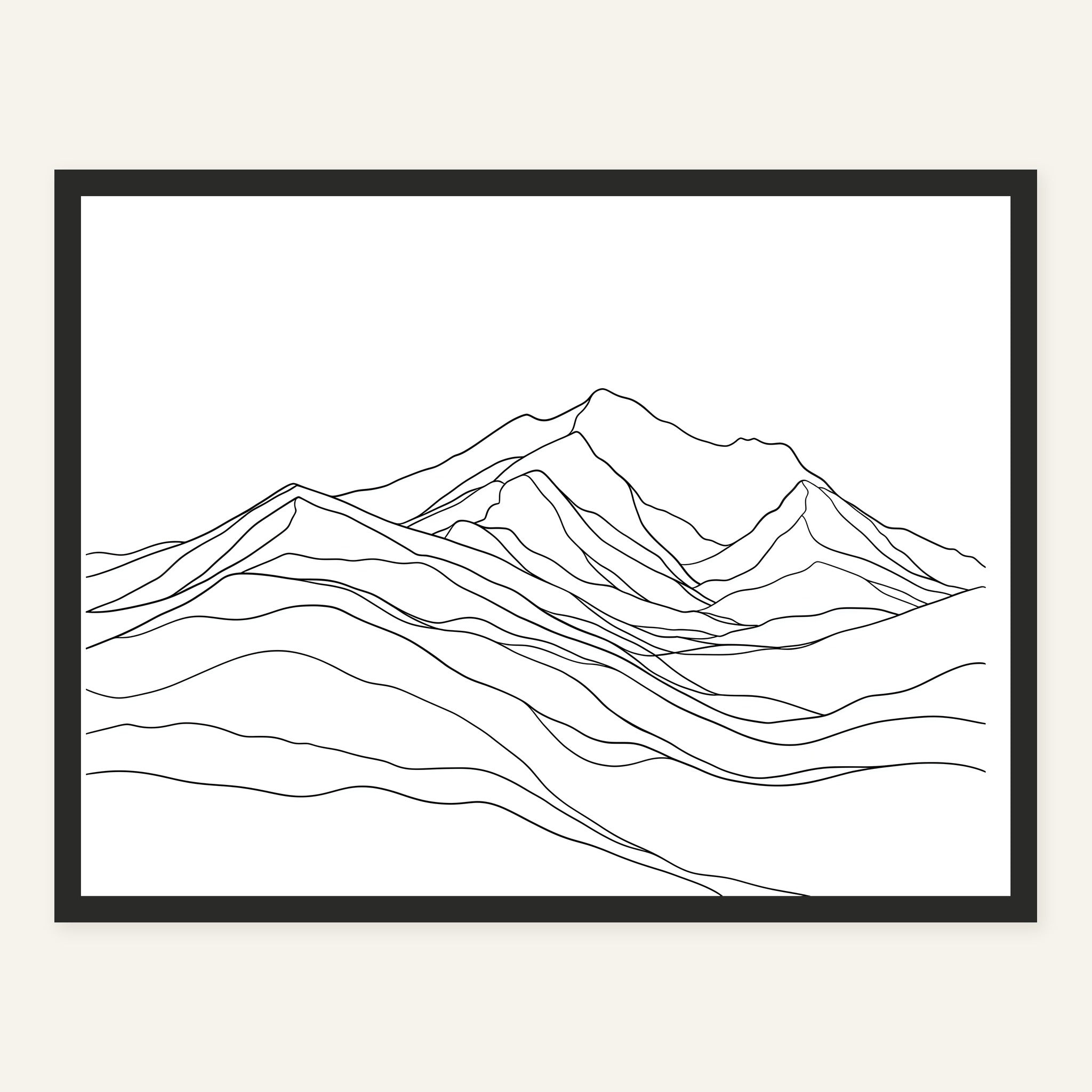 Quiet Ridge — Black frame