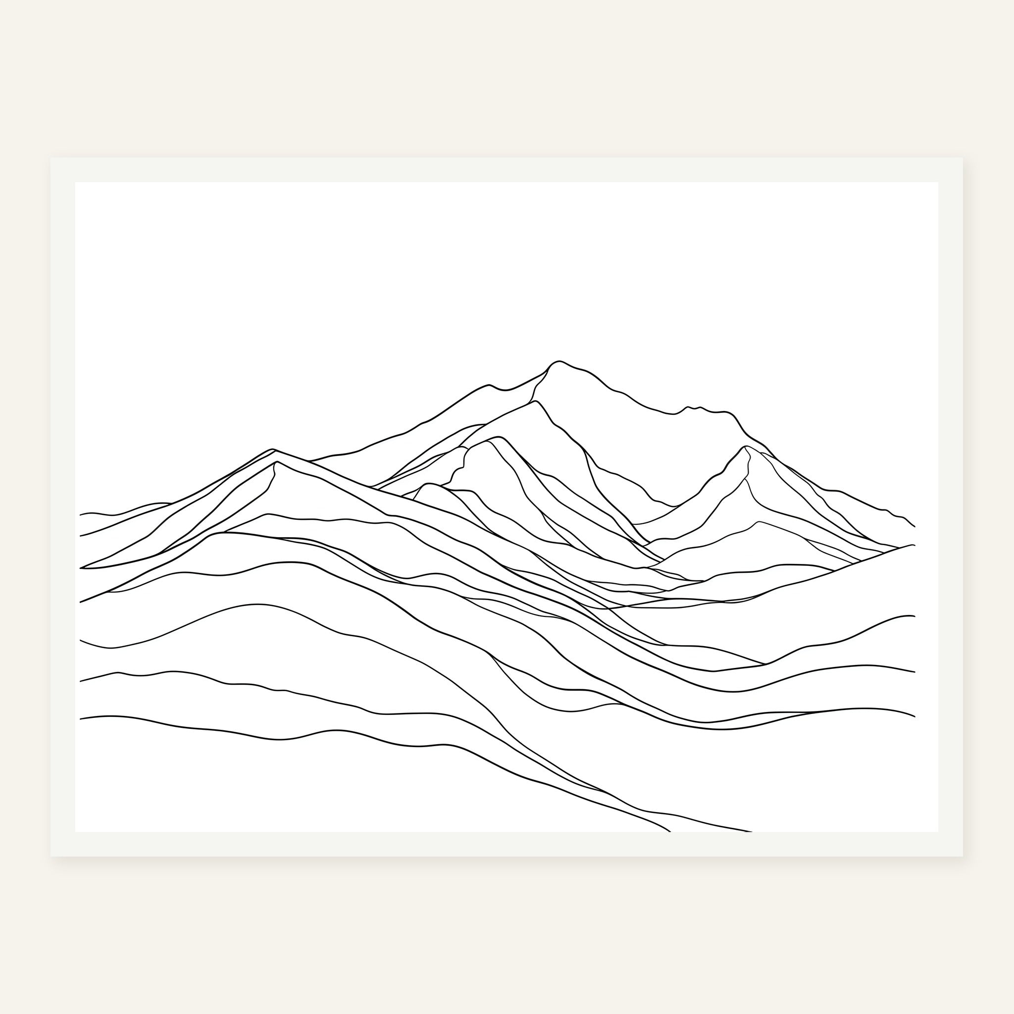 Quiet Ridge — White frame