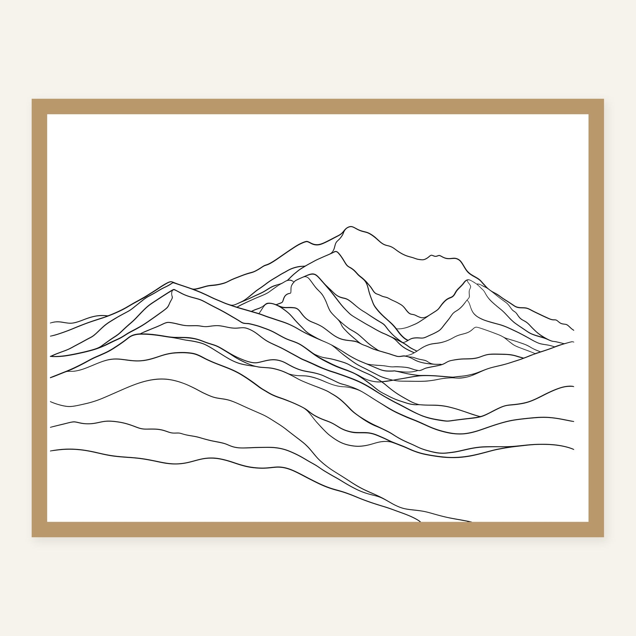 Quiet Ridge — Wood frame