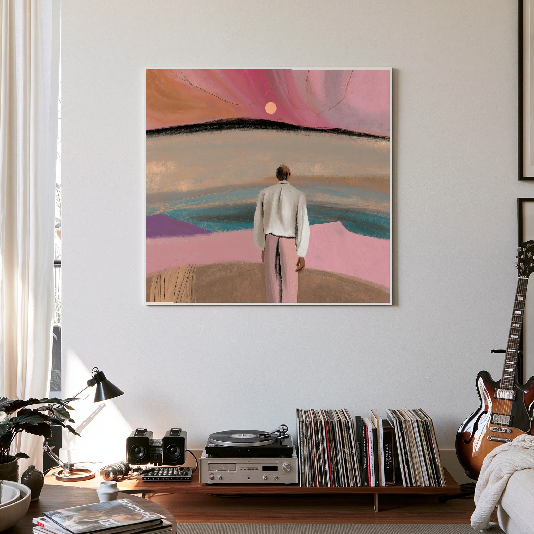Pastel Exit — art print by paintmoon