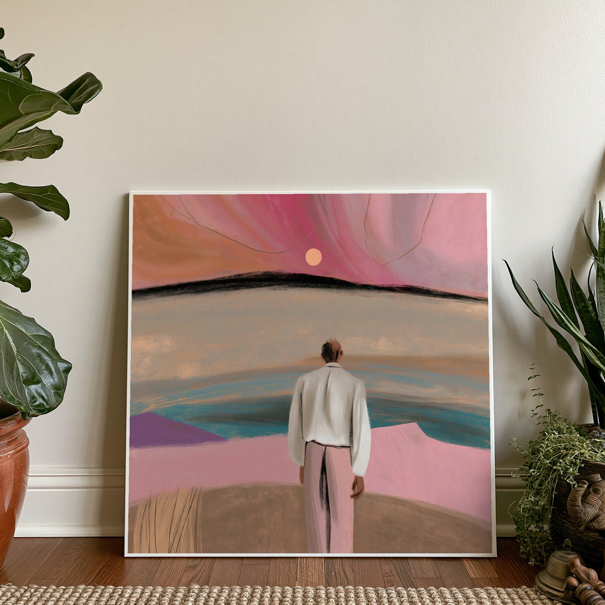 Pastel Exit — art print by paintmoon
