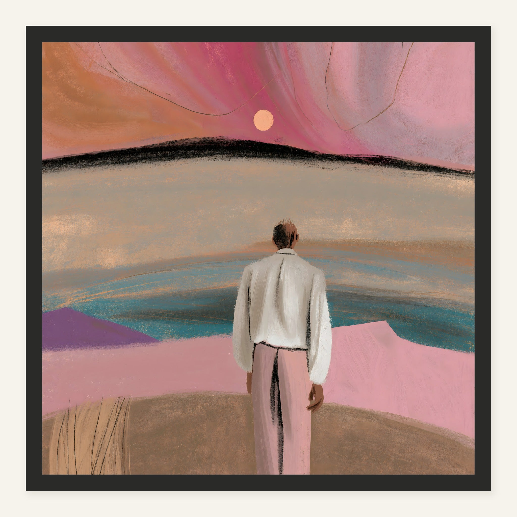 Pastel Exit — Black frame