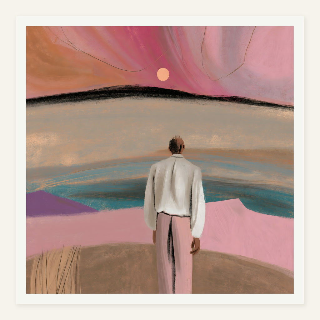 Pastel Exit — White frame